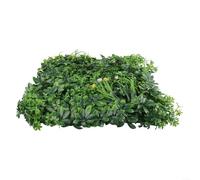 ZiStarlilife 1 Pack Artificial Grass Panel Fake Lawn Green Wall Plastic Simulation Plant Decor for Home Living Room Cafe Hotel 50x50cm