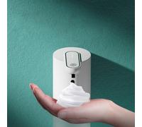 ZiStarlilife 1 Pack Automatic Foam Soap Dispenser with Infrared Sensor and Type-C Charging for Bathroom Kitchen Hotel School Public Restroom White ABS Plastic(Foam)