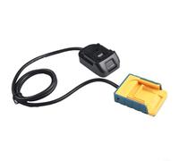 ZiStarlilife 1 Pack Battery Extension Cord for 18V 20V Max Tools, Adapter Cable for Drill Driver, Wall Mountable Design for Workshop Garage Use, Black Plastic 35 Inch(For)