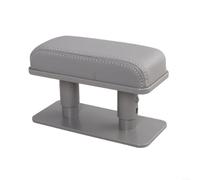 ZiStarlilife 1 Pack Car Armrest Elbow Support with 3-Level Height Adjustment, Ergonomic PU Leather Pad for Wrist Fatigue Relief, Anti-Slip Fit for Driver Passenger Rear Seat,(gray)