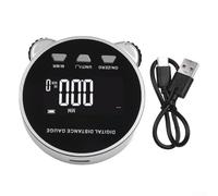 ZiStarlilife 1-Pack Digital Roller Distance Meter 200m with LCD Backlight, 5 Units mm/cm/m/in/ft, USB-C Rechargeable Metal Ruler for Construction Surveying