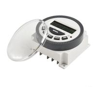 ZiStarlilife 1-Pack Digital Timer Switch 7-Day Programmable Time Relay LCD Display 16A 3500W for Home Heating Cooling Lighting Control(12V)
