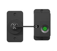 ZiStarlilife 1 Pack Fingerprint Drawer Lock for Child Safety, 05s Fast Recognition Smart Cabinet Lock with Type-C Charging, Punch-Free Install for Refrigerator Furniture, White(Flat Black)