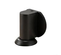 ZiStarlilife 1 Pack Magnetic Door Stopper Floor Mounted No Drill Zinc Alloy Adjustable 5-22mm Gap Silent Catch for Home Office Bedroom Black(Black)