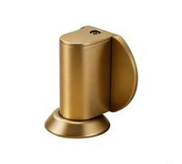 ZiStarlilife 1 Pack Magnetic Door Stopper Floor Mounted No Drill Zinc Alloy Adjustable 5-22mm Gap Silent Catch for Home Office Bedroom Black(yellow bronze)