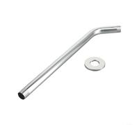 ZiStarlilife 1 Pack Stainless Steel Shower Head Extension Arm G1/2 Straight Angled Pipe for Rainfall Flow Bathroom Renovation Project Polished 20cm(35cm)
