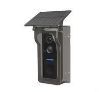 ZiStarlilife 1 Pack Wireless Doorbell Camera for Tuya with Solar Cover 1080P Video Intercom Motion Detect for Night Vision IP65 Waterproof Plastic Transparent Black for Outdoor Home Security(Black)