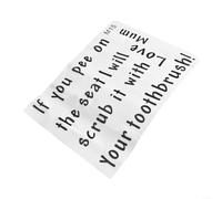 ZiStarlilife 1 Piece PVC Toilet Wall Sticker with Double-Sided Visual Pattern, Mildew-Proof and Oil-Resistant, Removable Home Décor for Bathroom Humor Scene