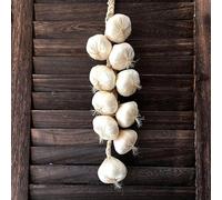 ZiStarlilife 1 Set Artificial Garlic And Onion String Fake Vegetables Plastic Faux Food Props For Home Kitchen Party Office Restaurant Decor Purple White(2#)