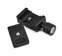 ZiStarlilife 1 Set K30 Clamp with 1/4" Mount QR Quick Release Plate 30mm for Benro for for ARCA for SWISS Tripod, Aluminum Alloy Matte Black for Studio Outdoor Photography