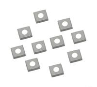 ZiStarlilife 10pcs Square Carbide Inserts 15x15x25mm for Woodworking Lathe Planer Blades Solid Alloy 4-Edge Tools for CNC DIY Furniture Making