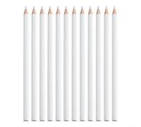 ZiStarlilife 12 Pack Water Soluble Marking Pencils White Wood Fabric Leather Marker for Sewing Quilting Dress Shoe Crafting DIY Needlework Tools Temporary Design