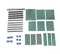 ZiStarlilife 12-Piece Double-Sided PCB Board Kit, FR4 With Screw Terminals & Pin Headers, 254Mm Pitch For Arduino DIY Electronics Projects