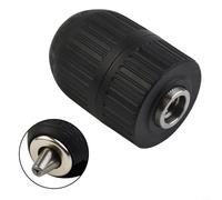 ZiStarlilife 13Mm Keyless Drill Chuck 1/2"-20 UNF Mount, Hardened Steel Toothed Jaws For Rotary Power Drills, Cordless Drivers & Bit Changing, Black