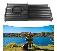 ZiStarlilife 1Pc Carp Fishing Boilie Rolling Table Baitmaker for Smooth Round Bait Creation ABS Long Base Roller 30x15cm Black for Lake River Angling(16mm)