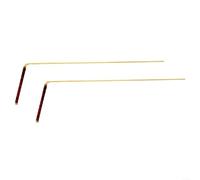 ZiStarlilife 2 Pack 999% Pure Copper Dowsing Rods Retractable Brass Probe for Water Exploration Treasure Hunting Detecting Buried Objects Hobbyists Beginners Red Green(red)