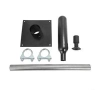 ZiStarlilife 2-Pack Generator Exhaust Extension Silencer Kit with Insulated Through-Wall Mount, Stainless Steel Flexible Hose for FIRMAN T07571 for HONDA EU7000is, Enclosure Shed Venting