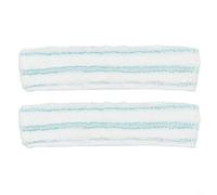 ZiStarlilife 2-Pack Replacement Mop Cover for Leifheit Window Washer M 51164, Absorbent Microfiber Pad with Corner Bristles for Frames, Washable at 40C, Turquoise 275x68cm(2 PCAK)