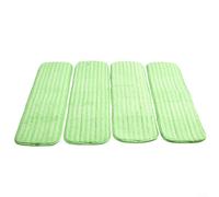 ZiStarlilife 2-Pack Reusable Mop Pads for Swiffer Sweeper XL, 12mm Thick Microfiber Refill for Wet Dry Cleaning on Hardwood Tile Laminate Floors, Green(4 PACK)