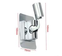 ZiStarlilife 2 Pcs Adjustable Shower Head Holder Wall Mount Bathroom Bracket Handheld Shower Holder with 90 Degree Vertical and 180 Degree Horizontal Rotation(Silver)