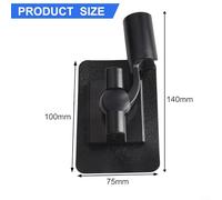 ZiStarlilife 2 Pcs Adjustable Shower Head Holder Wall Mount Bathroom Bracket Handheld Shower Holder with 90 Degree Vertical and 180 Degree Horizontal Rotation(Black)