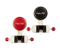 ZiStarlilife 2 Pcs Adjustable Suction Cup Shower Head Holder Wall Mount Bathroom Bracket for Handheld Shower Heads, ABS Material, Red/Black/Beige/Pink, for IDEAL for Home Bathroom Use(Dark Color)