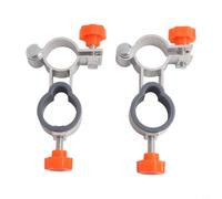 ZiStarlilife 2 Pcs Clip On Umbrella Mount, Aluminum Alloy Parasol Holder With 25Mm Lock, Foldable Design For Garden Chair, Fishing Seat, Patio, Balcony, Deck And Stroller(non-foldable)