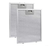ZiStarlilife 2 Pcs Cooker Hood Filter Metal Grease Filters 318x258x9mm 5-Layer Aluminum Universals Mesh Hood Vents Filter Fit for Many Leading Brand of Cooker Hood