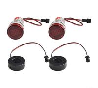 ZiStarlilife 2 Pcs LED Digital AC Ammeter, 2-100A Current Indicator With 22Mm Round Display, Fire-Resistant Housing For Signal Monitoring In Power, Communication And Machinery