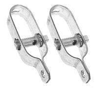 ZiStarlilife 2 Pcs Steel Wire Tightener Cable Tensioner Rope Chain Link Gripper, 10cm Size, Silver, for Building Fence, Greenhouse Frame, Chicken, Outdoor Garden Use