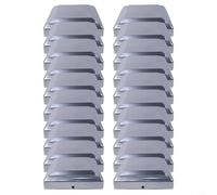 ZiStarlilife 20 Pack Silver Steel Fence Post 101x101mm for 4x4 Inch Wooden Posts Weatherproof Protection Against Rain and Sun for Garden Decking(20pcs)
