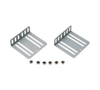 ZiStarlilife 2Pcs DVD Mounting Bracket For 2 Din MP5 Car Radios, Complete With Mounting Tools, Reliable Installation Accessories, 2 X Bracket+ 8 X Screws