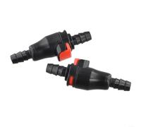 ZiStarlilife 2Pcs Quick Connectors For Hydration Bladders, Fits 1/4" Tubing With Auto Shut-Off, Leak-Proof Button Release For Camping Hiking