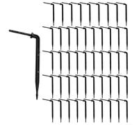 Zistarlilife 3/5Mm Bend Arrow Dripper, For Drip Irrigation, Black Plastic Emitters For Garden Watering, Lawn Care & Potted Plant Systems(50Pcs)