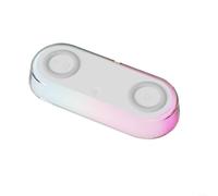 ZiStarlilife 3-in-1 Wireless Charging Station Dual Device With Night Light, 30W Fast Charge Stand, Touch Control LED Display, Compatible With Phone Earbuds