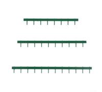 ZiStarlilife 3 Pcs Model Railway Scenery 1:87 Scale Iron Industrial Fencing Miniature Landscape Modelling Set for Model Railways DIY Crafts Landscape Gardening(3 sets of green)