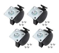 ZiStarlilife 4-Pack Locking Casters 69827 for Weber for spirit 200/300 Series Post-2013, Fits E-210 E-310 SP-330, Heavy-Duty Plastic Wheels for Outdoor Gas Grill Repair, Black