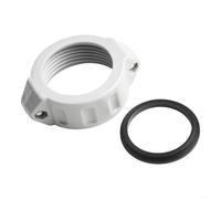 ZiStarlilife 4-Pack Pool Expansion Nut with Screw and O-Ring Connector, 58 cm PVC Gray Coupler Replacement for Coleman Inflatable Swimming Pools and for AIRJET Blower Pipes for Outdoor for LEISURE