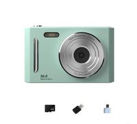 ZiStarlilife 4K Digital Camera 64MP 8X Zoom Portable CCD for CAMCORDER with Webcam Mode for Live Streaming Video Recording Entry Level for Students Teens Travel White(Green 32G)