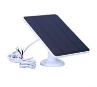 ZiStarlilife 4W Solar Panel Charger, Black Monocrystalline Silicon With Adjustable Bracket & Cable Compatible With for Ring Video Doorbell 2Nd/3rd/4th Gen, for Outdoor Security Camera Power