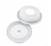 ZiStarlilife 50Pcs One-Way Degassing Pe With Filter Exhaust Ventilation Vent Coffee Bag Coffee Valve Canister Filter Set for Coffee Bean Container Coffee Bag Food Bags