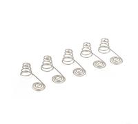 ZiStarlilife 5PCS Battery Contact Plate Wire Spring, Negative & Positive Coils For FW-DCTH5FZ12X26/FW-DCTH5ZF12X26/FW-DCTHZF9x23, High-Conductivity Metal For Toys Remotes(F)