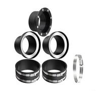 ZiStarlilife 5pcs Magnetic Dust Collection Hose Connector Kit, 4-Inch Quick-Connect Rubber Coupler with Stainless Steel Clamps for Woodworking Shop Vacuum Systems, Flexible EPDM Shock(6pcs)