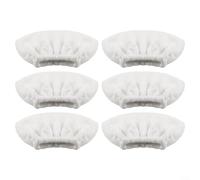 ZiStarlilife 6 Pack Microfiber for Steam Mop Pads for Kärcher for easyfix SC2 SC3 SC4 SC5, Washable Reusable Replacement Cloths for Hardwood for tile Marble Floors, White