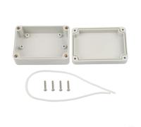 ZiStarlilife ABS IP67 Waterproof Electronics Project Box Enclosure, White Plastic Junction Box With Screws And Metal Nut, Multiple Sizes For Home Improvement And Outdoor(83 * 58 * 33mm)