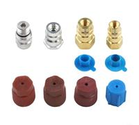 ZiStarlilife AC Pro Retrofit Conversion Kit R-12 to R-134A with Metal Ports Adapters Anti-Dust Cap for Vehicle Air Conditioning Conversion System