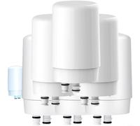 ZiStarlilife Activated Carbon Water Filter, Faucet Purifier Replacement Cartridge, Reduces Sediment For Better Taste, Food-Grade Plastic, Standard Fit For Most Taps, for IDEAL(6PCS)