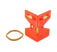 ZiStarlilife Adjustable Pipe Tube Level Meter with Bubble for SPIRIT Level, Plastic Construction, Elastic Band for Non-Metal Surfaces, Compact Design for Pipeline Alignment and(B)