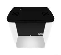 ZiStarlilife Aquarium Starter Kits Acrylic Small Betta Fish Tank With LED Light And Silent Three Layer Filter For Desktop Or Shelf Home Aquarium Decoration(black)