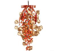 ZiStarlilife Artificial Flower Hanging Ornaments 2026 Year Of The Horse Theme Plastic Floral Décor With Auspicious Phrases For Festive Home Wall Or Outdoor Display(ND628/43)